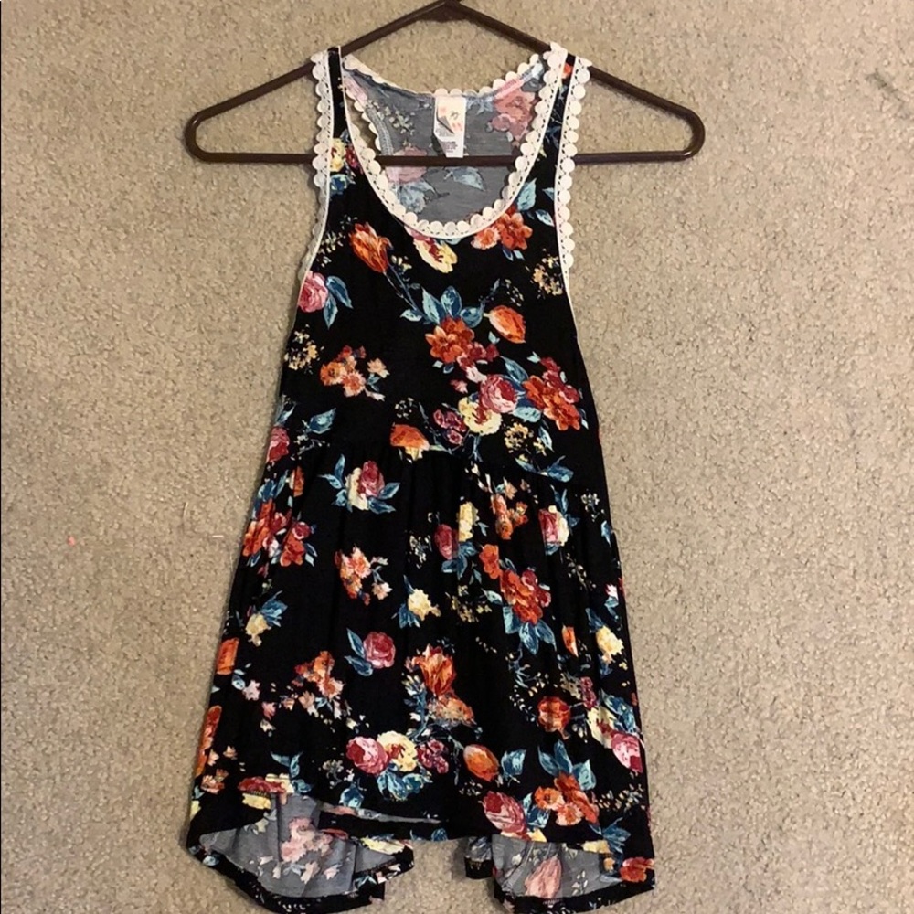 Fun floral tank top
